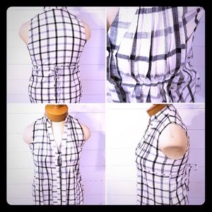 rue21 Black & White Blouse